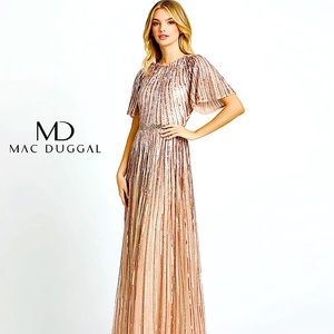 Pink couture Mac Duggal dress